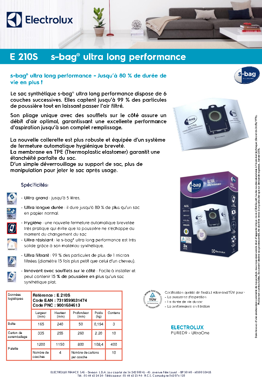 Fiche technique fournisseur