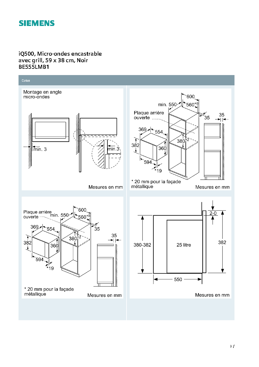 Fiche technique fournisseur