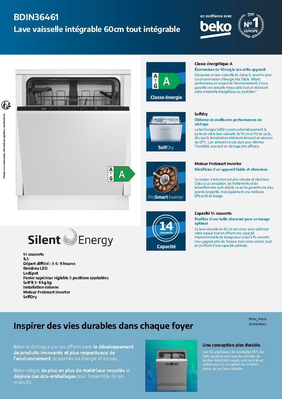 Fiche technique fournisseur