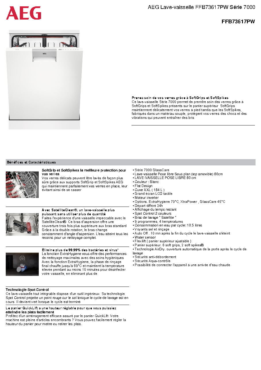 Fiche technique fournisseur