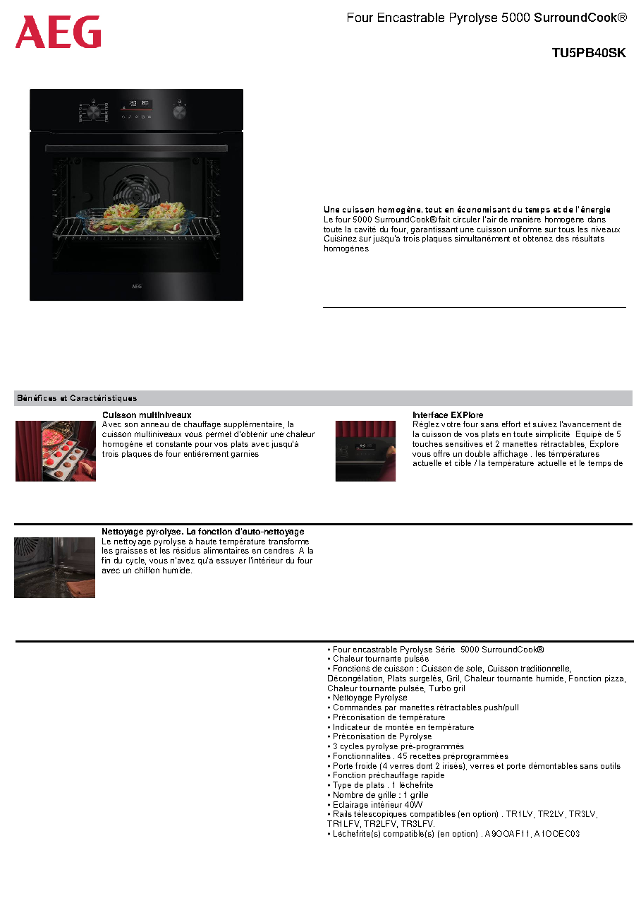 Fiche technique fournisseur
