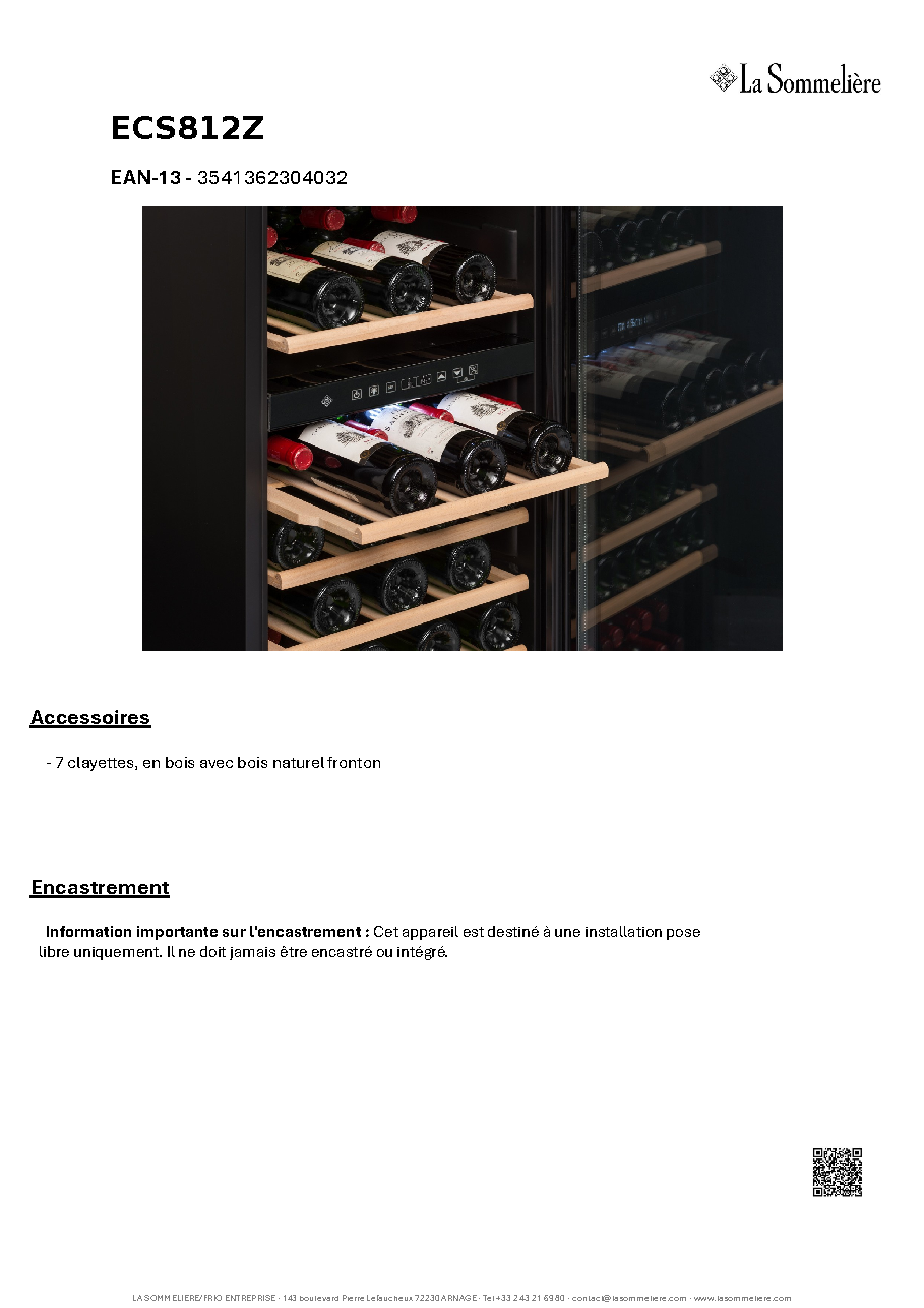 Fiche technique fournisseur
