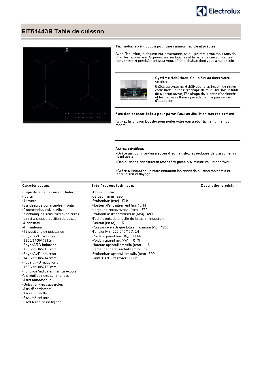 Fiche technique fournisseur
