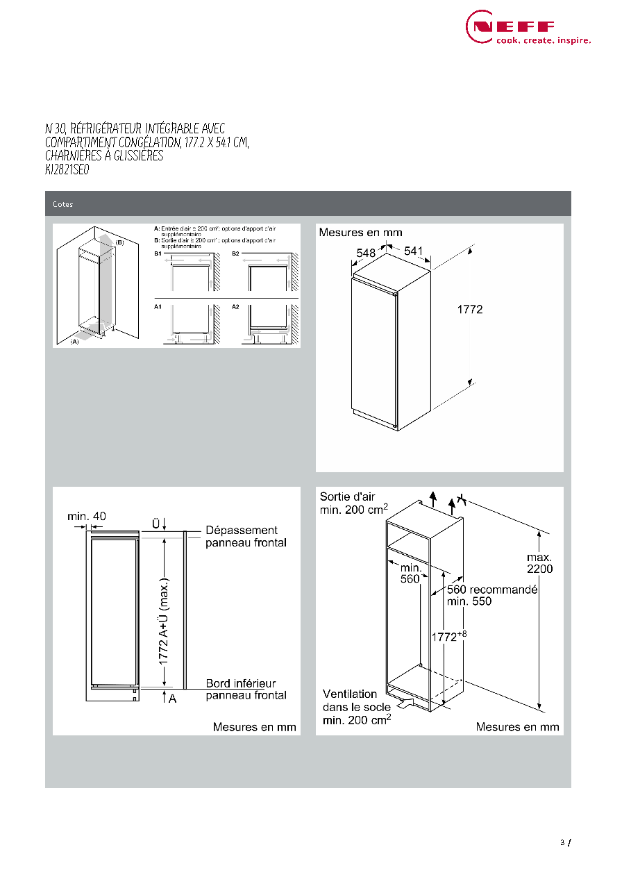 Fiche technique fournisseur