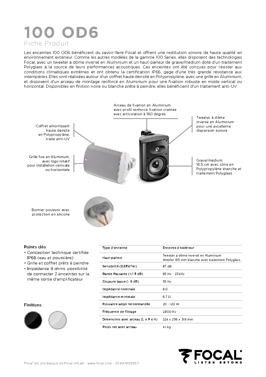 Fiche technique fournisseur