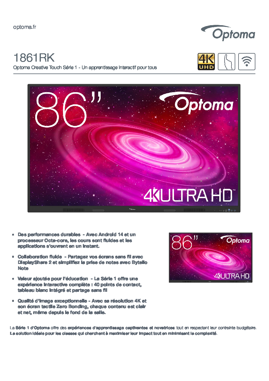 Fiche technique fournisseur
