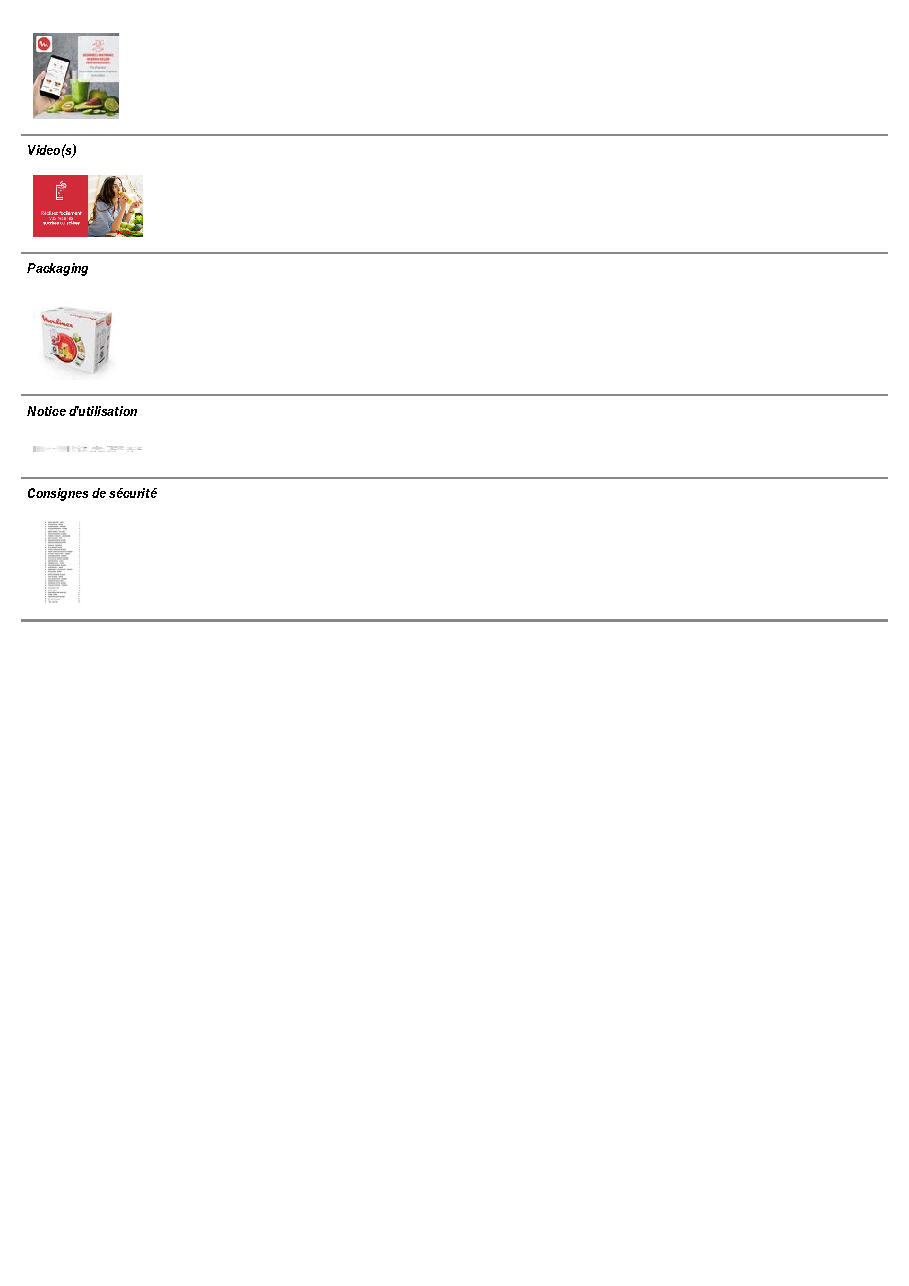 Fiche technique fournisseur