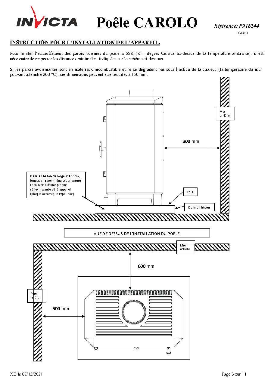Fiche technique fournisseur