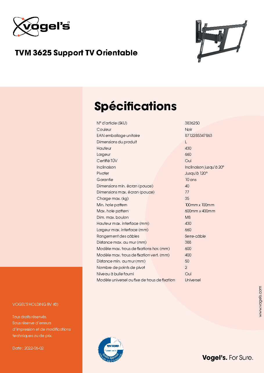 Fiche technique fournisseur