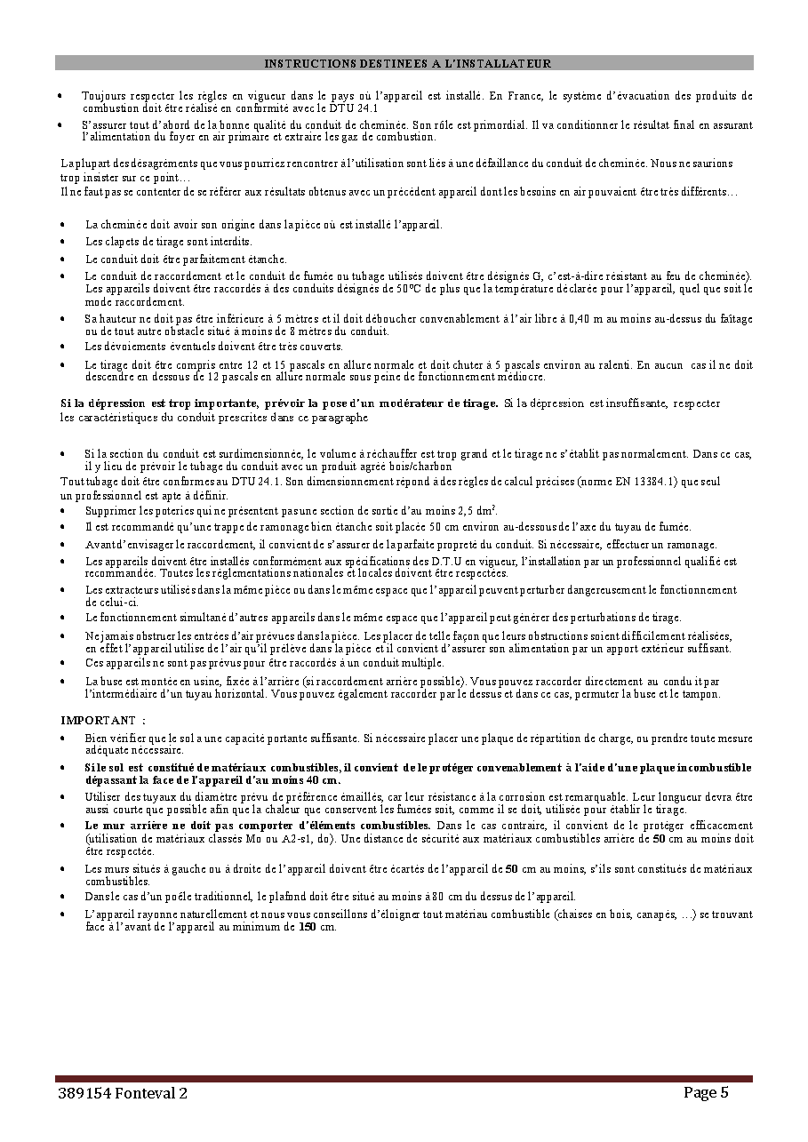 Fiche technique fournisseur