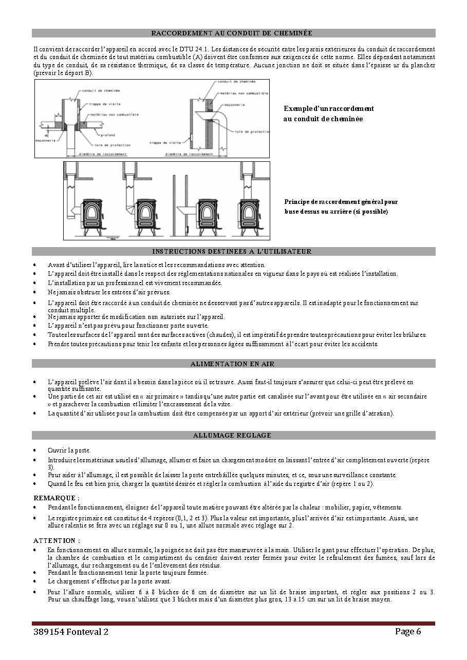 Fiche technique fournisseur