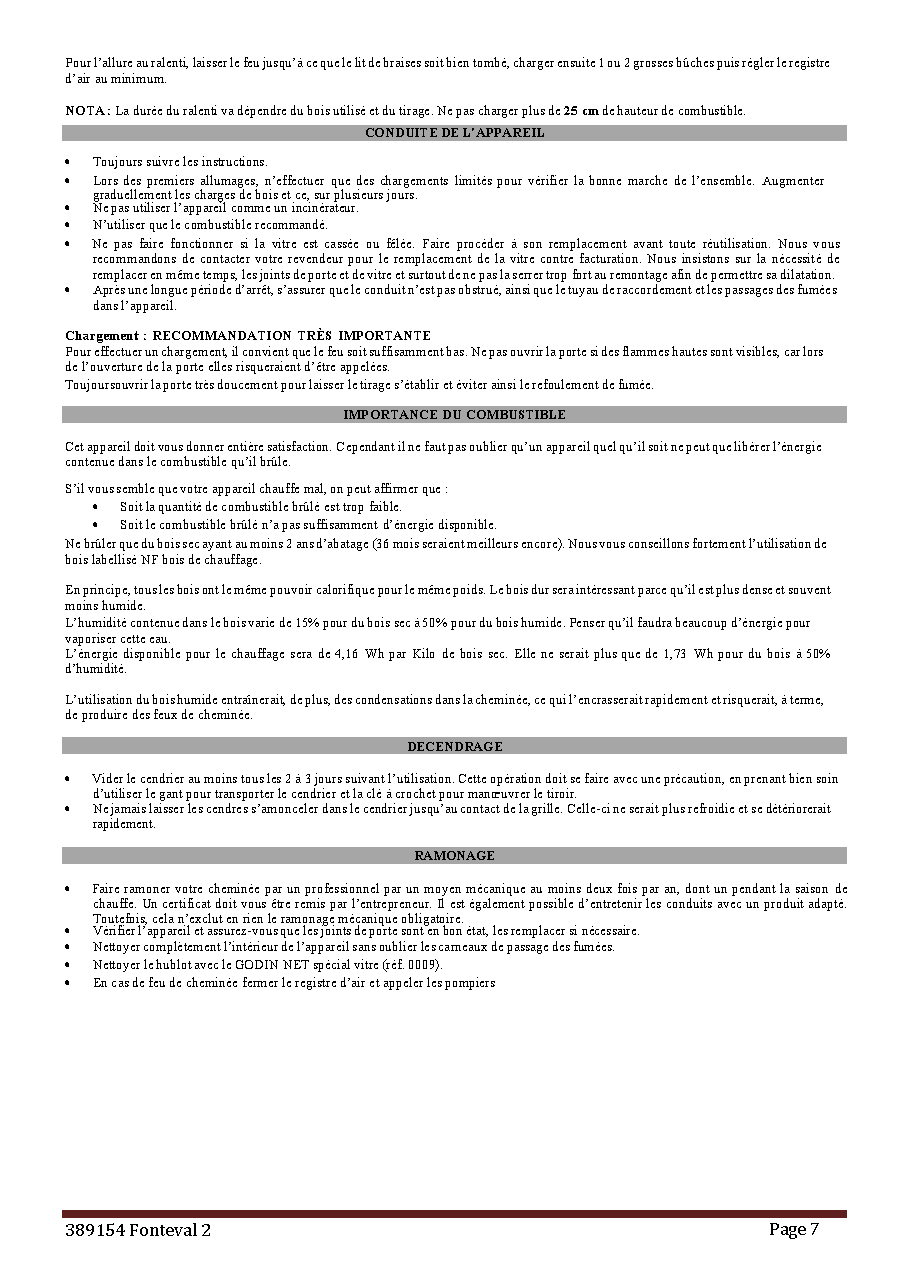 Fiche technique fournisseur