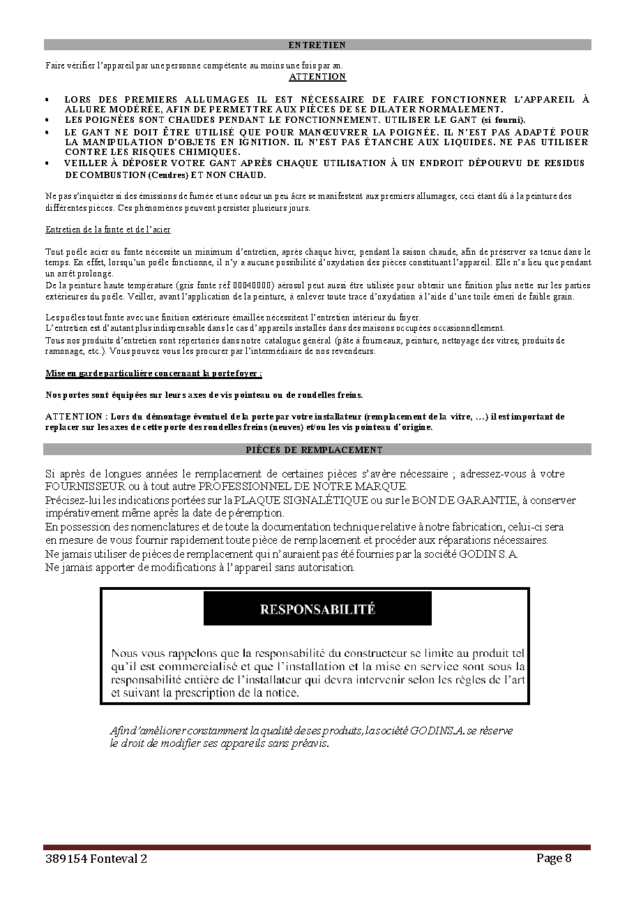 Fiche technique fournisseur