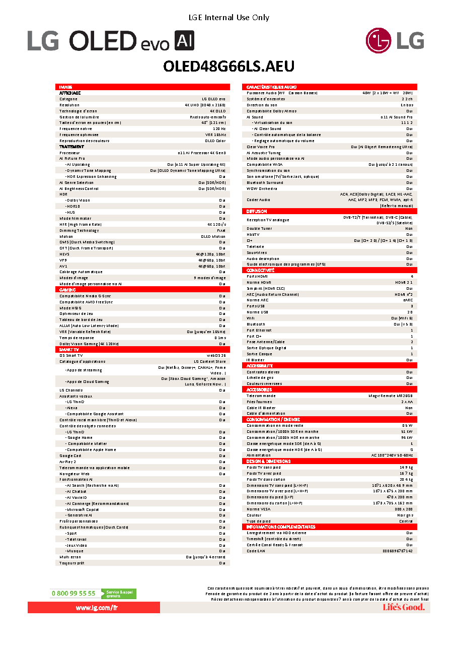 Fiche technique fournisseur