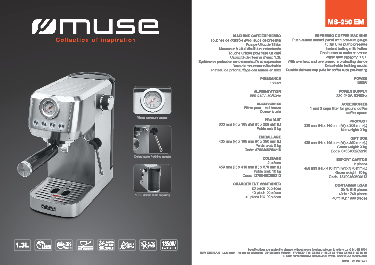 Fiche technique fournisseur
