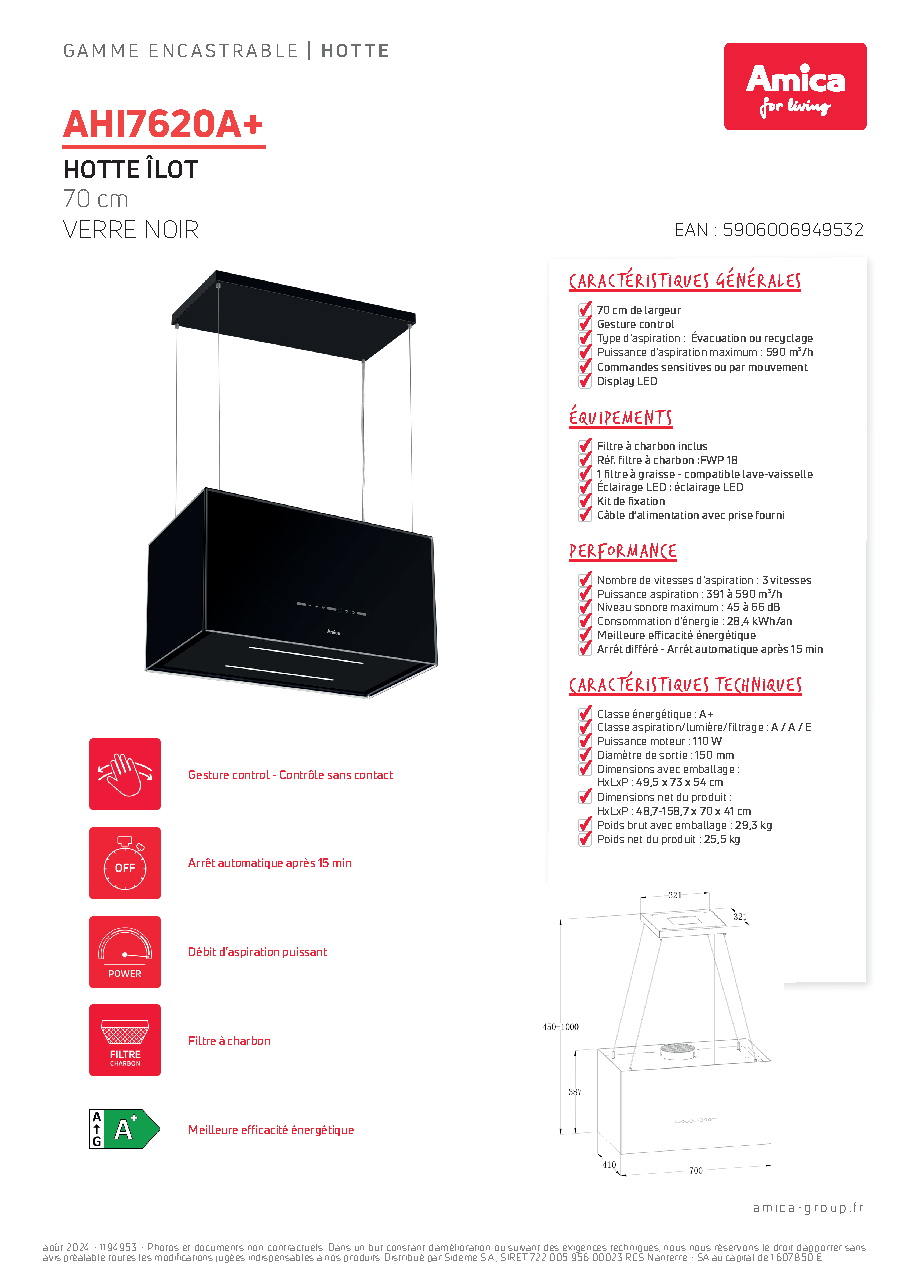 Fiche technique fournisseur