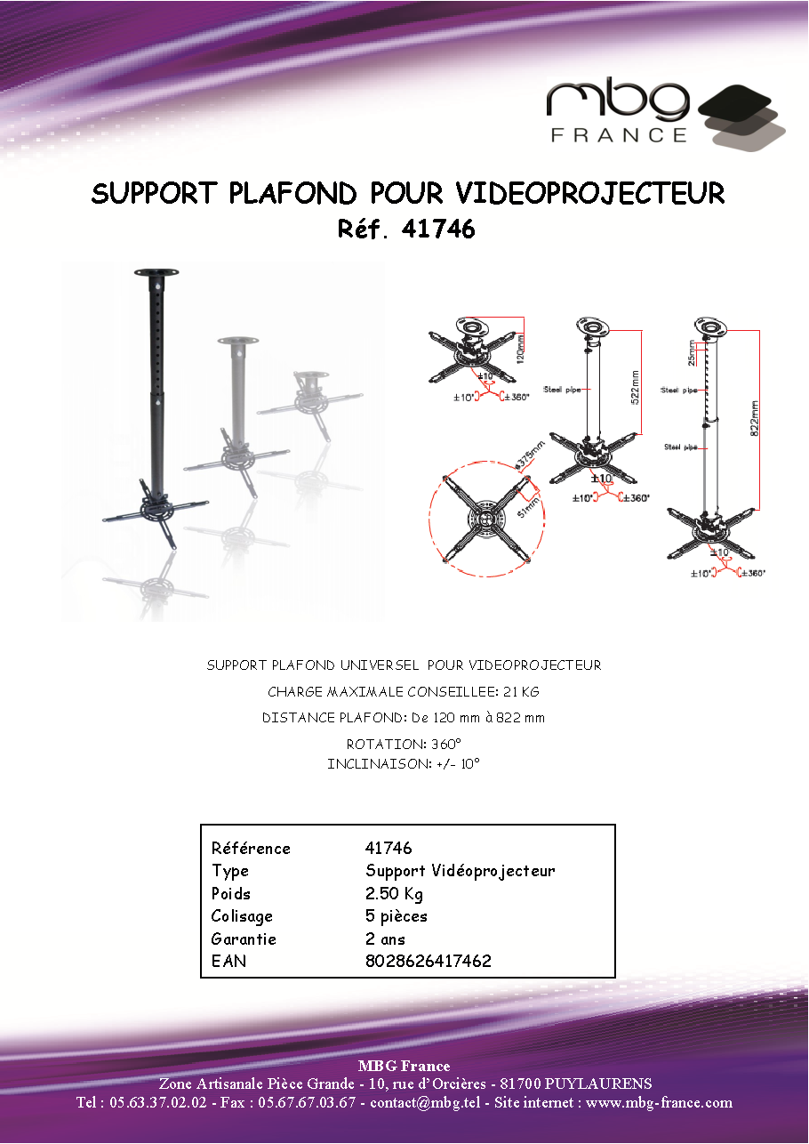 Fiche technique fournisseur