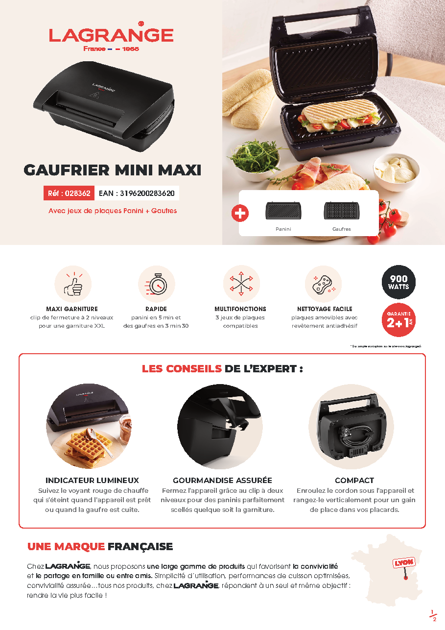 Fiche technique fournisseur