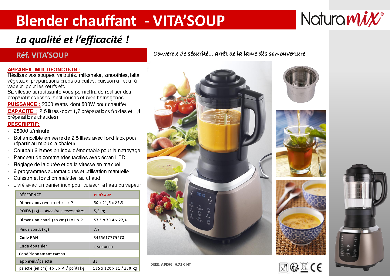 Fiche technique fournisseur