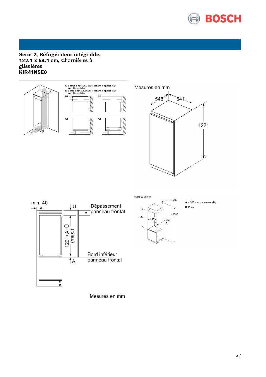 Fiche technique fournisseur
