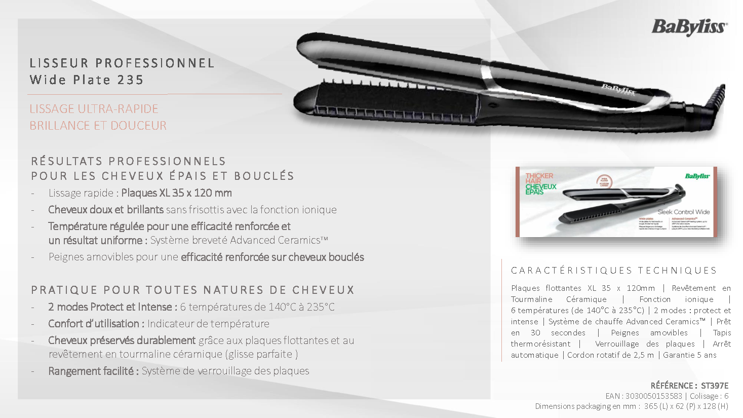 Fiche technique fournisseur