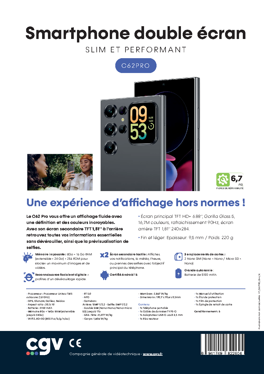 Fiche technique fournisseur