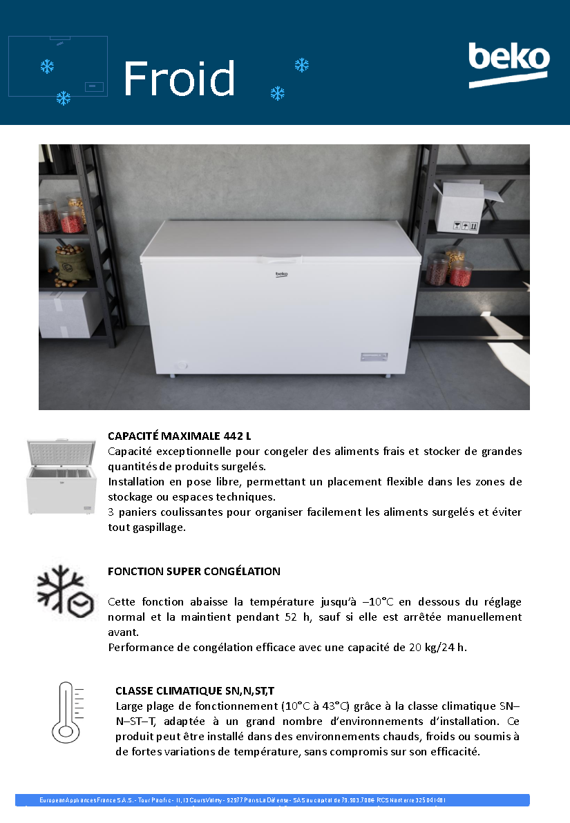 Fiche technique fournisseur