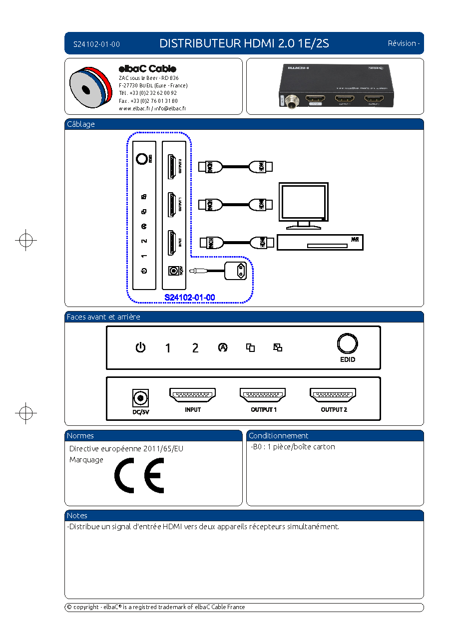 Fiche technique fournisseur