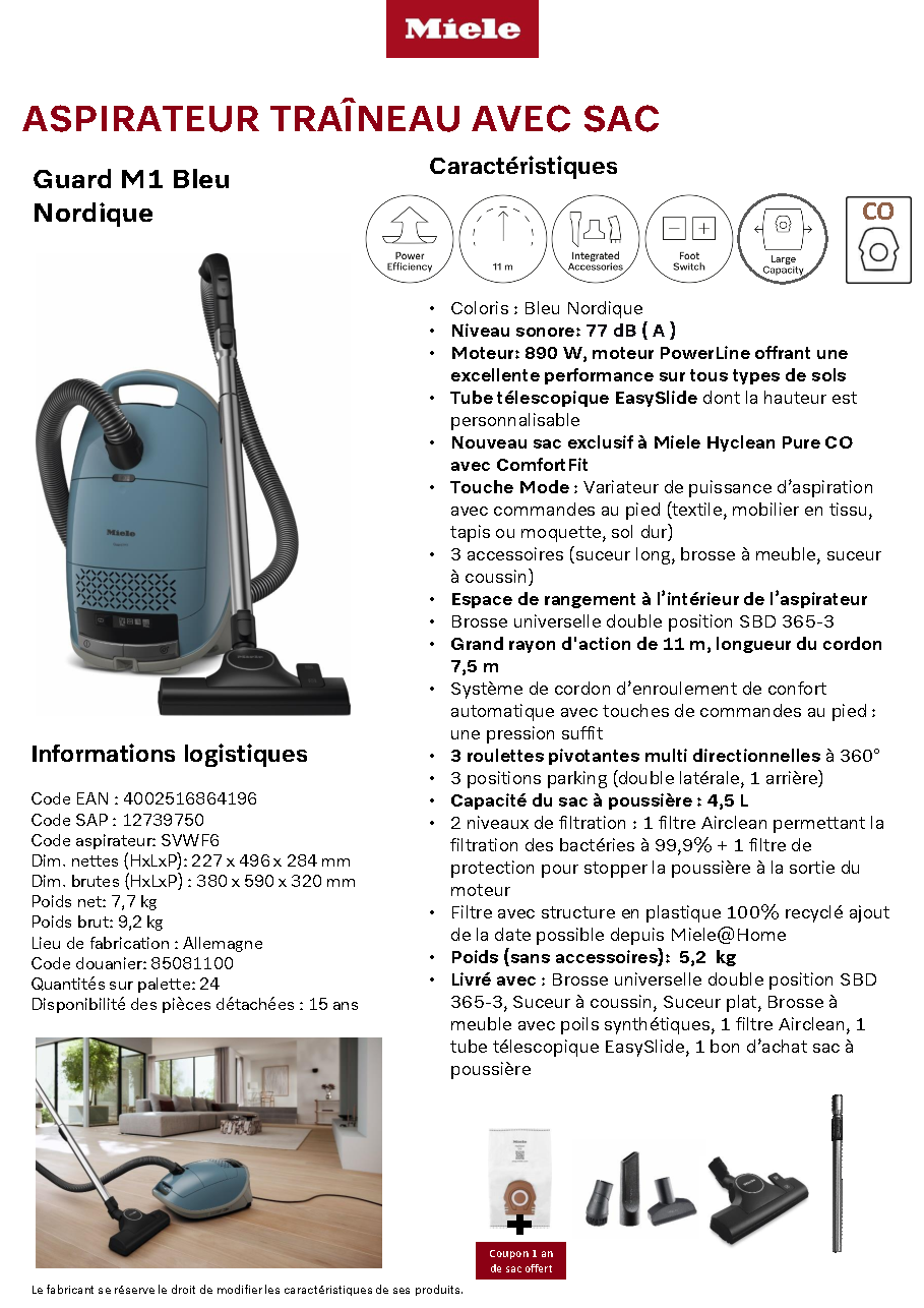 Fiche technique fournisseur