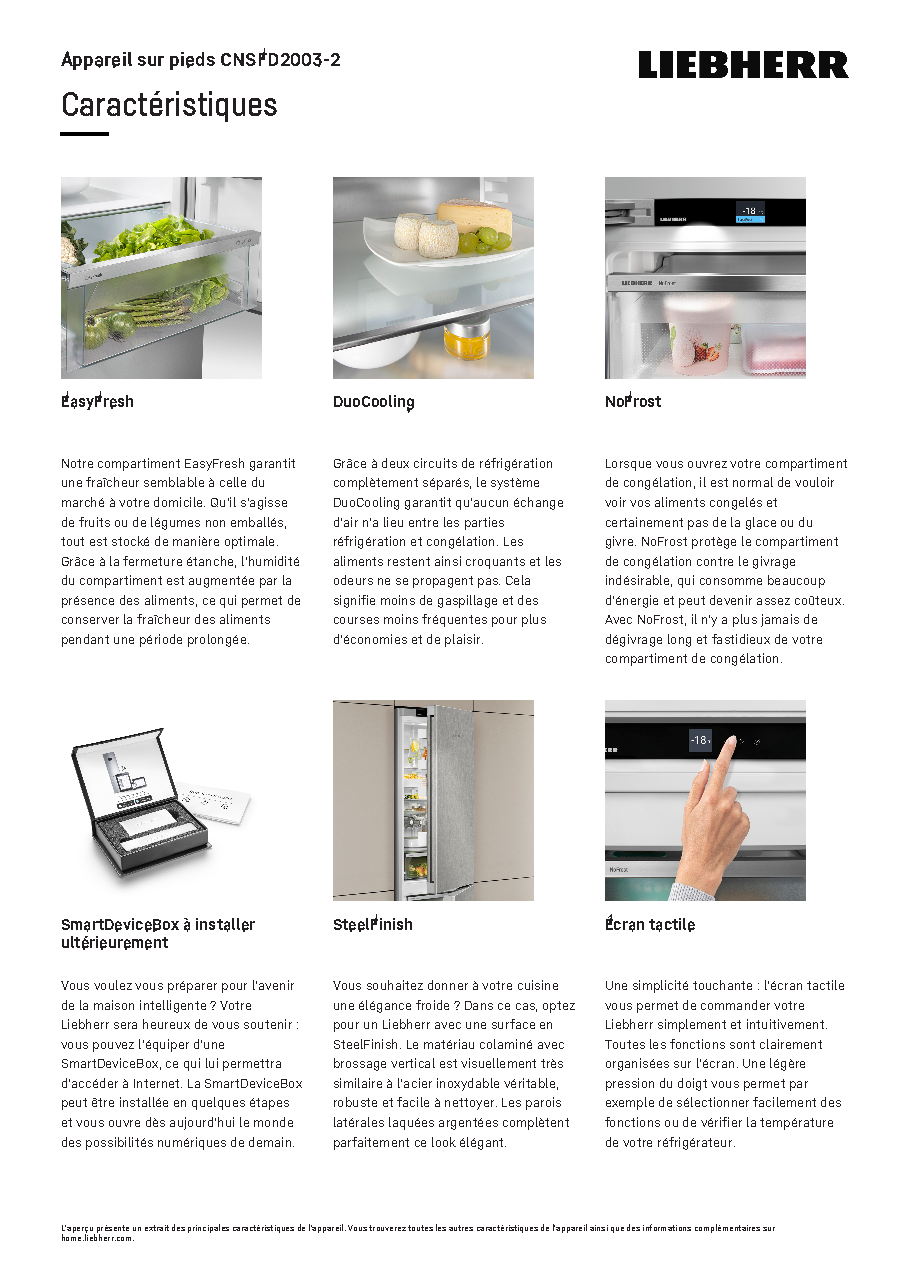 Fiche technique fournisseur