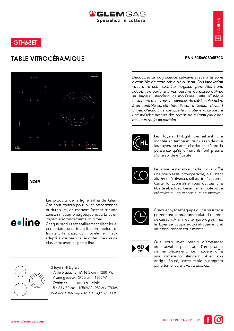 Fiche technique fournisseur