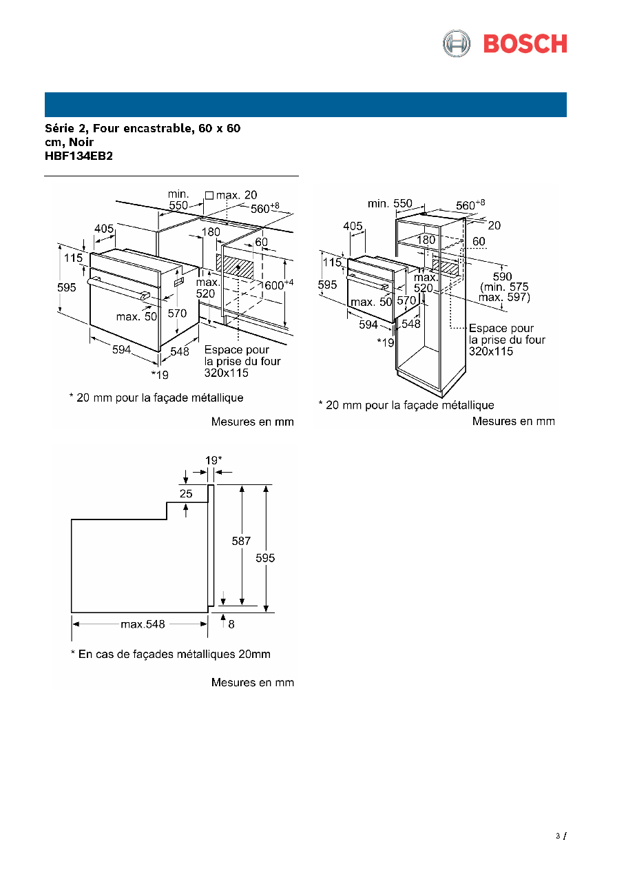 Fiche technique fournisseur