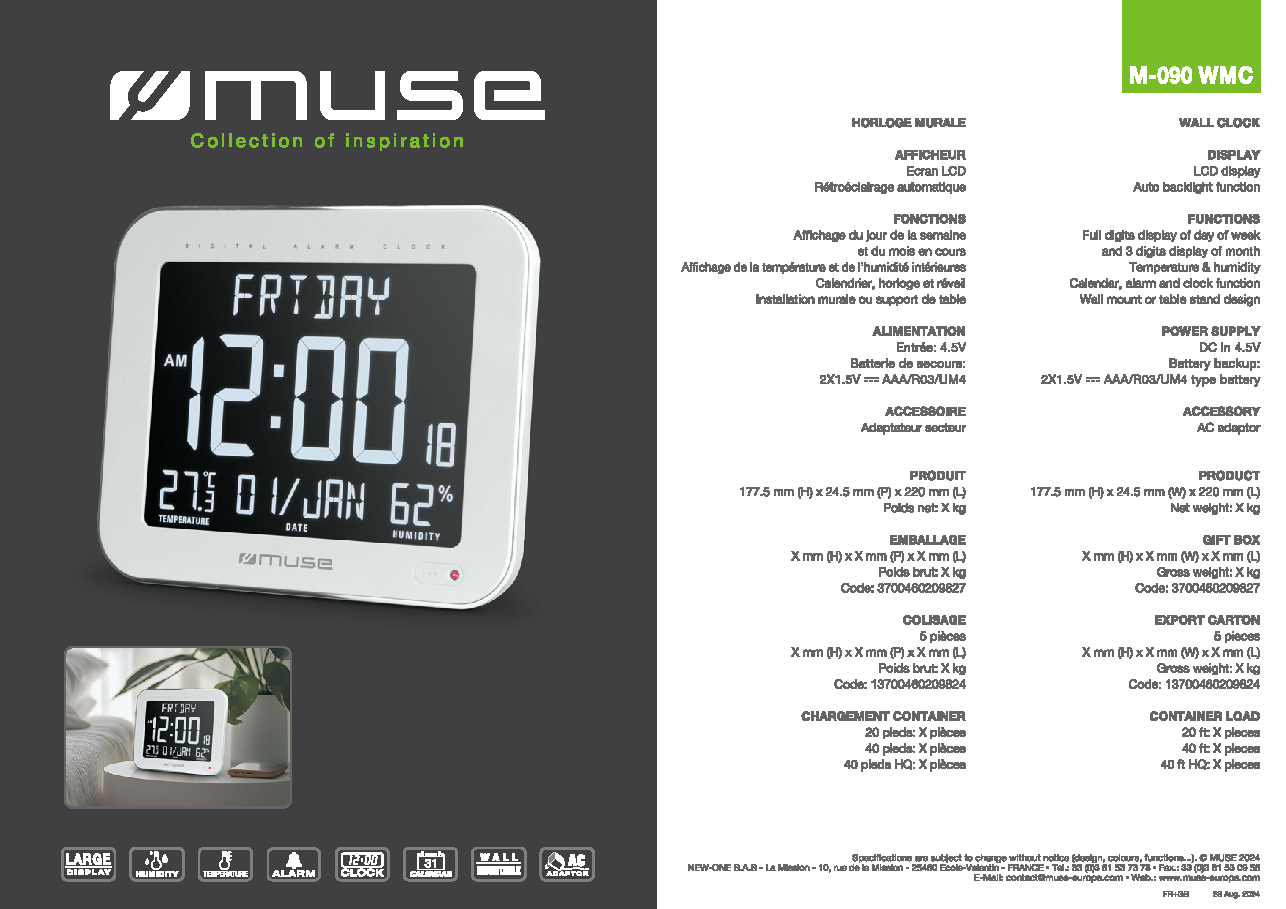 Fiche technique fournisseur