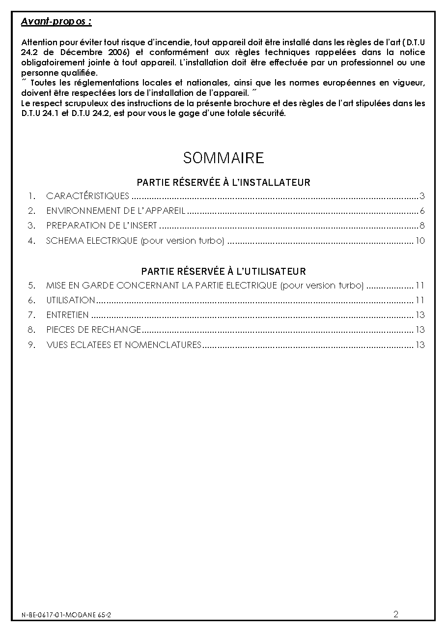 Fiche technique fournisseur