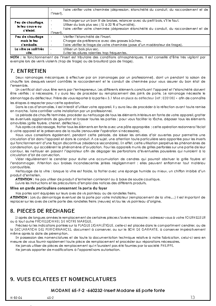 Fiche technique fournisseur