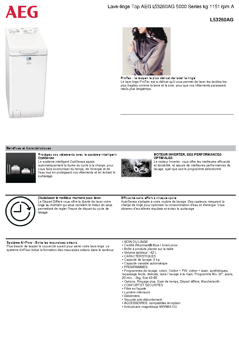Fiche technique fournisseur