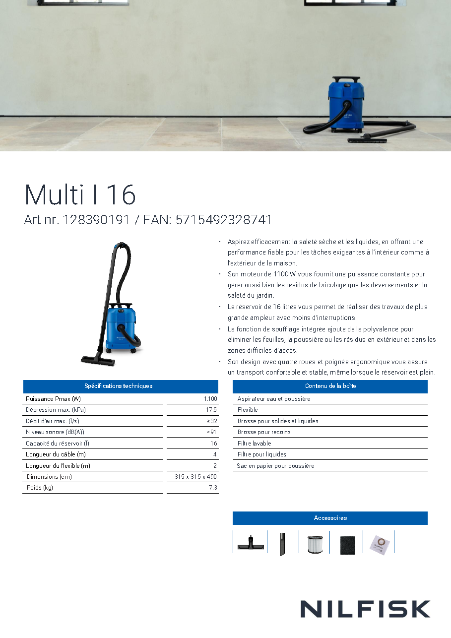 Fiche technique fournisseur