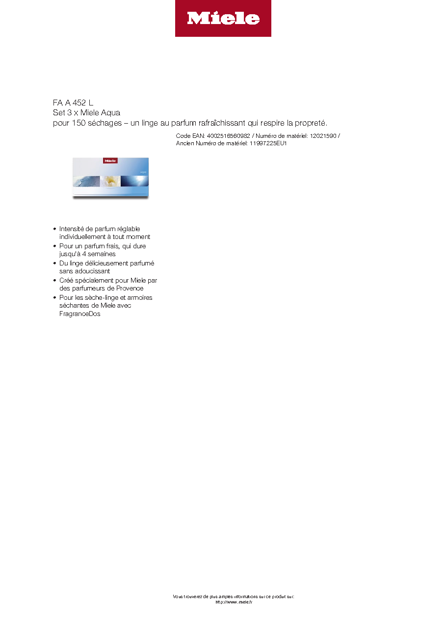 Fiche technique fournisseur