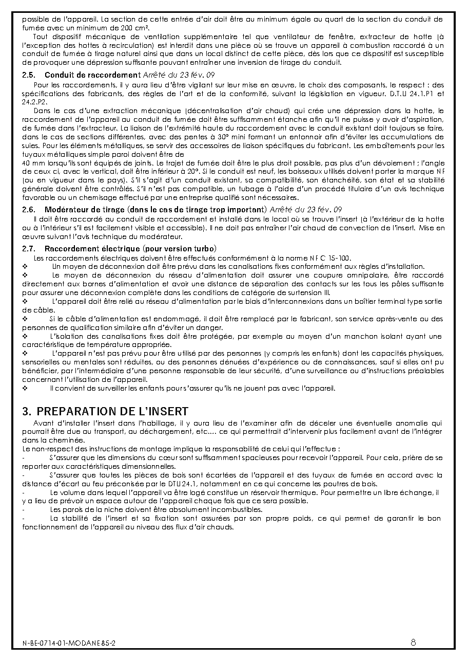 Fiche technique fournisseur