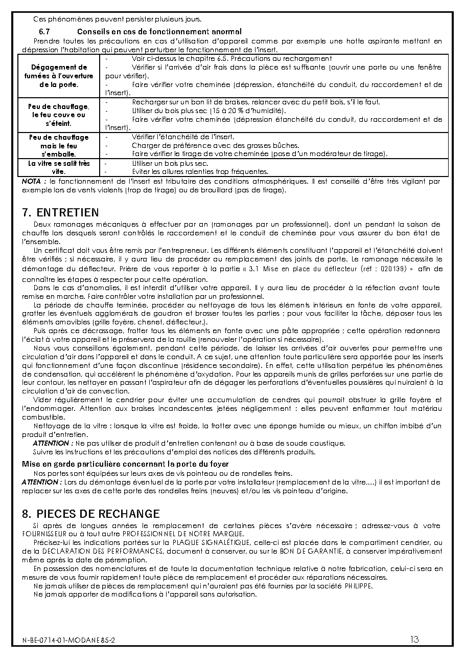 Fiche technique fournisseur