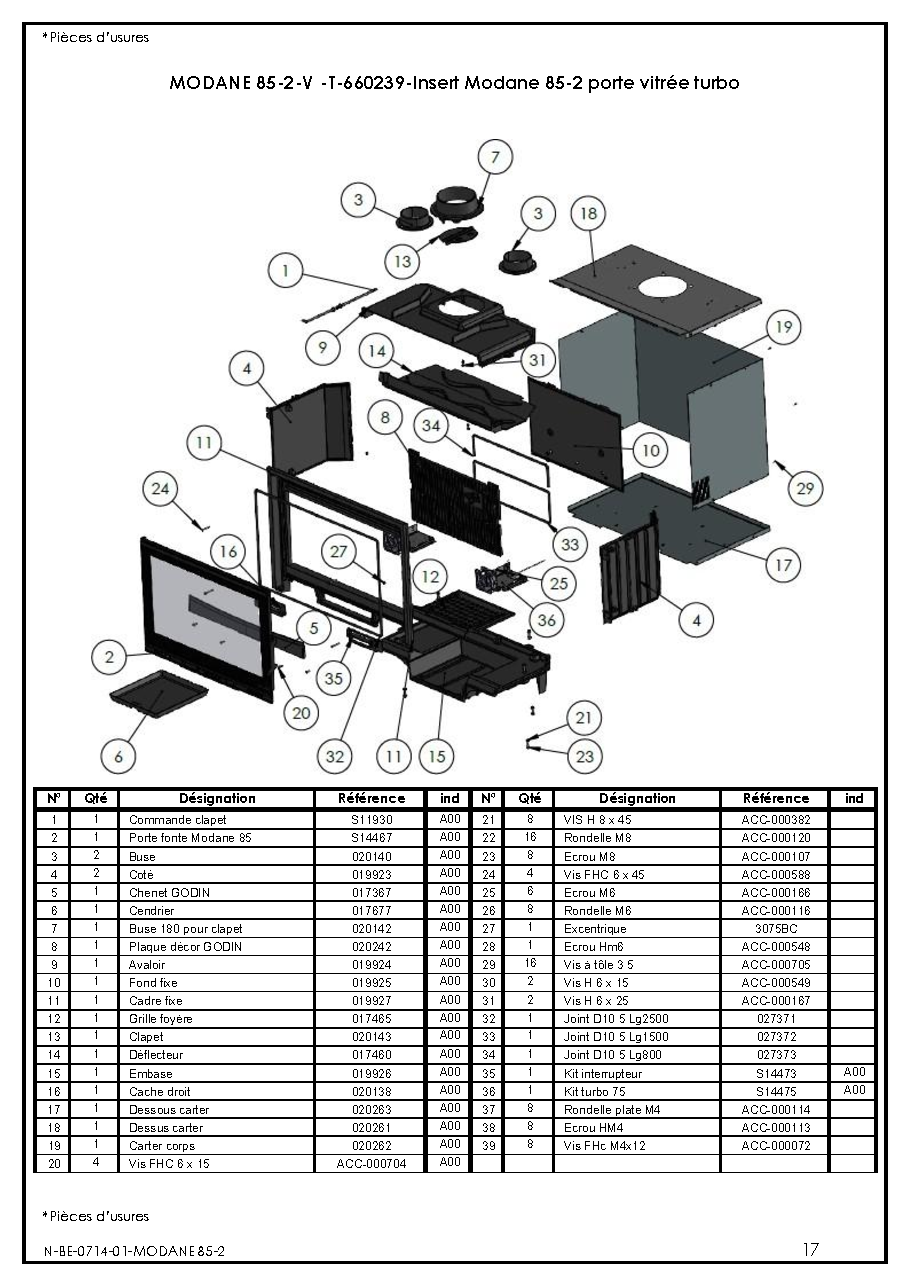 Fiche technique fournisseur