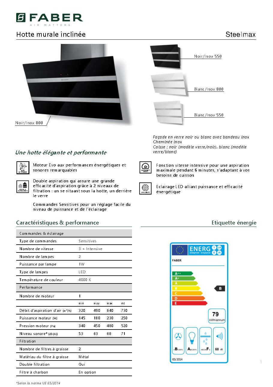 Fiche technique fournisseur