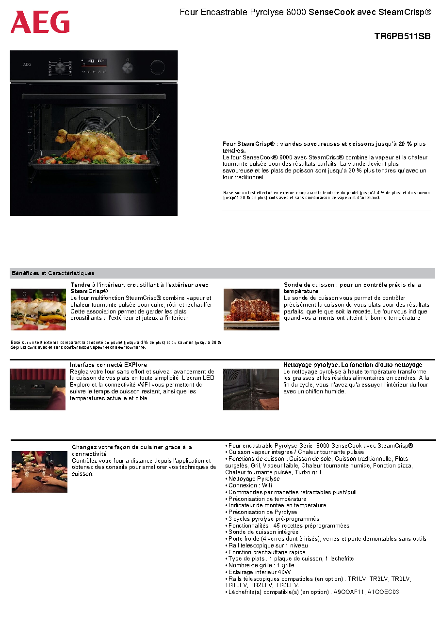 Fiche technique fournisseur
