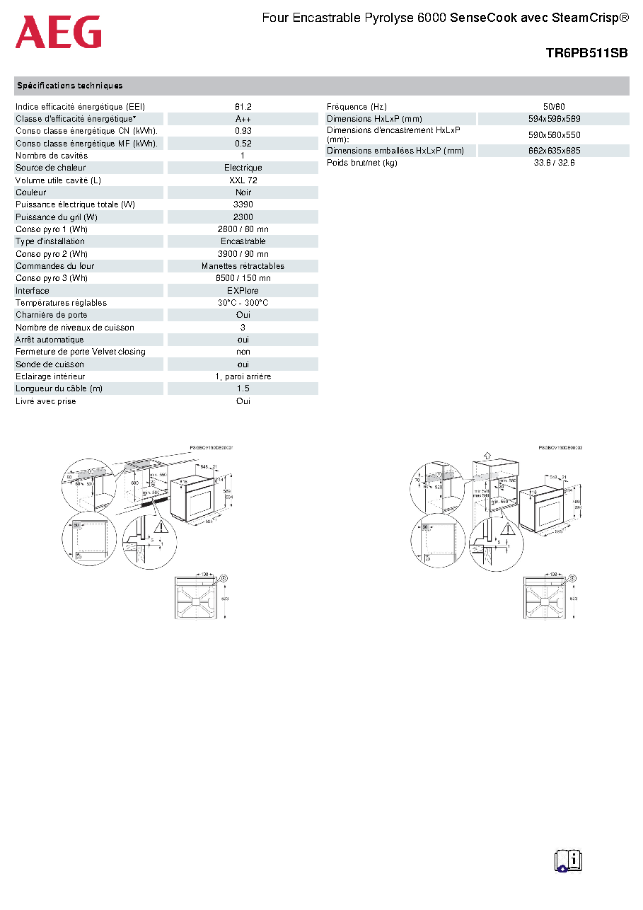 Fiche technique fournisseur