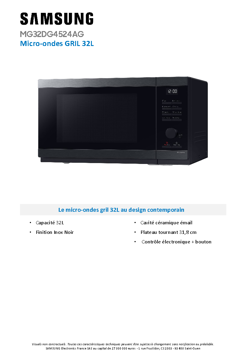 Fiche technique fournisseur