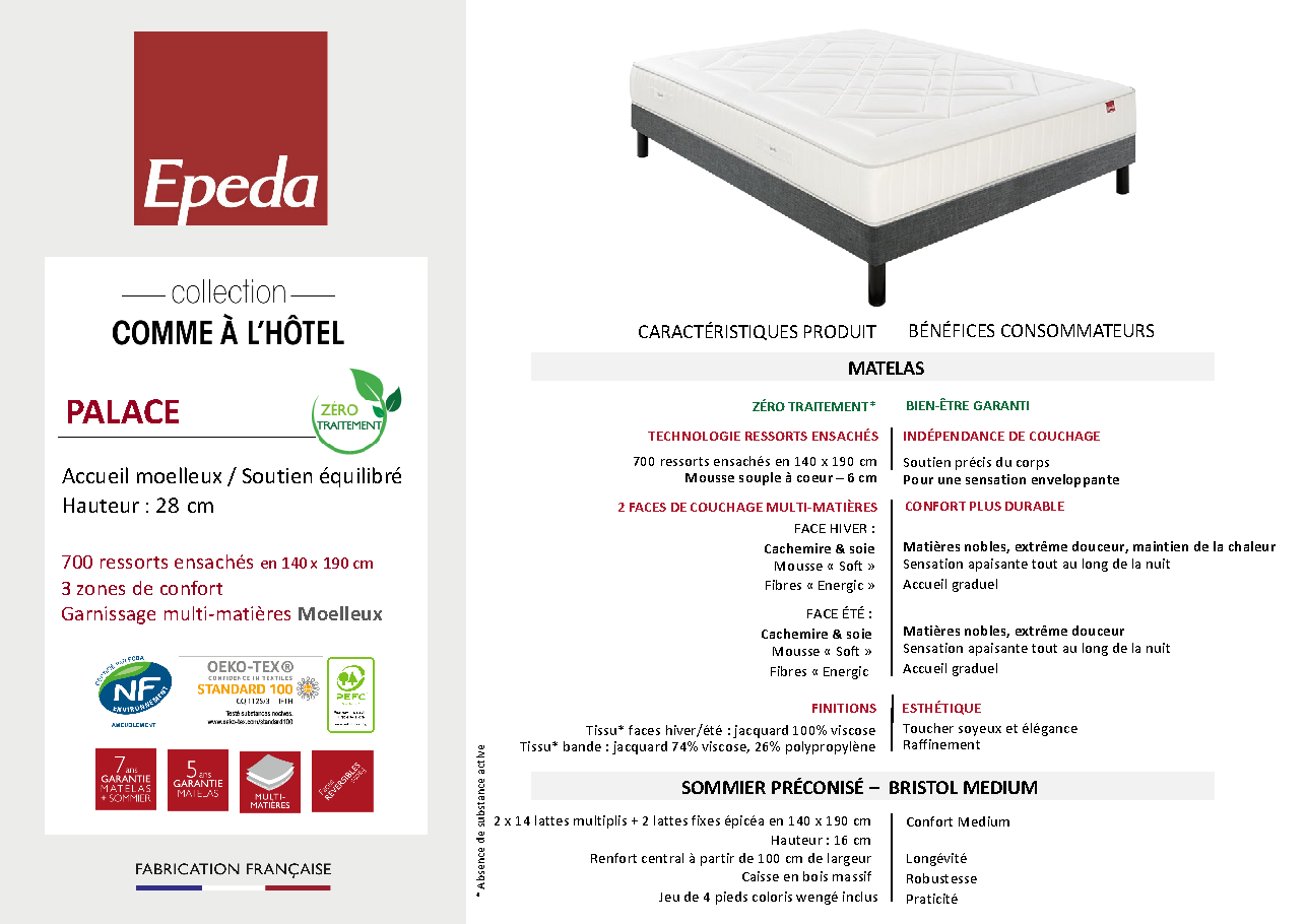 Fiche technique fournisseur