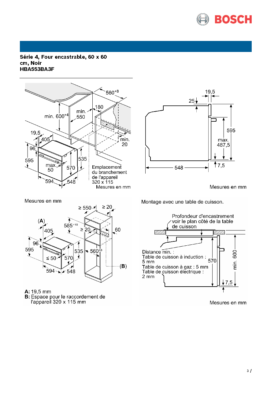 Fiche technique fournisseur