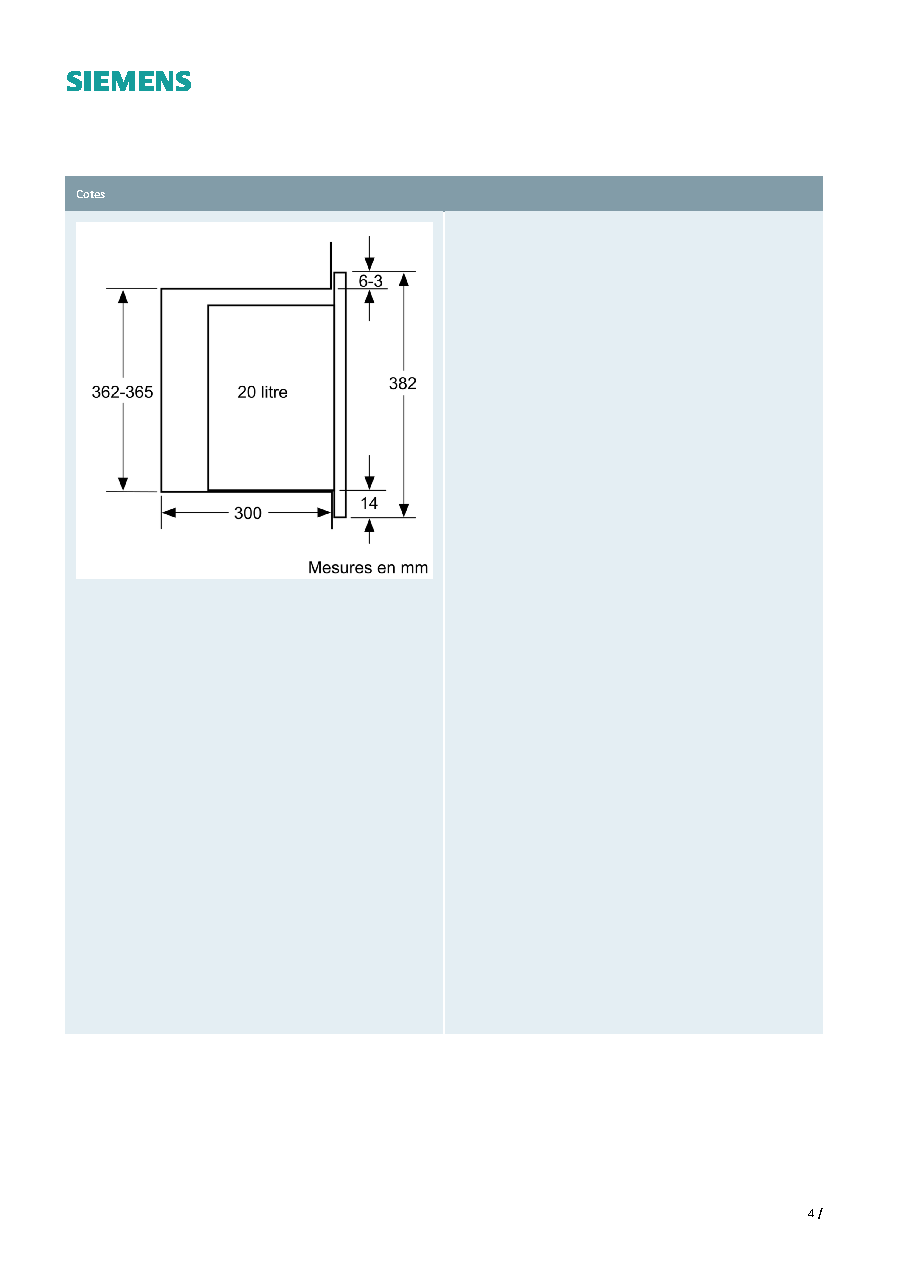 Fiche technique fournisseur