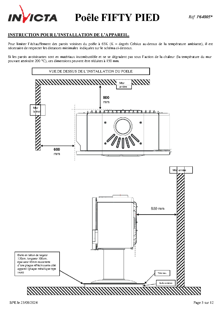 Fiche technique fournisseur