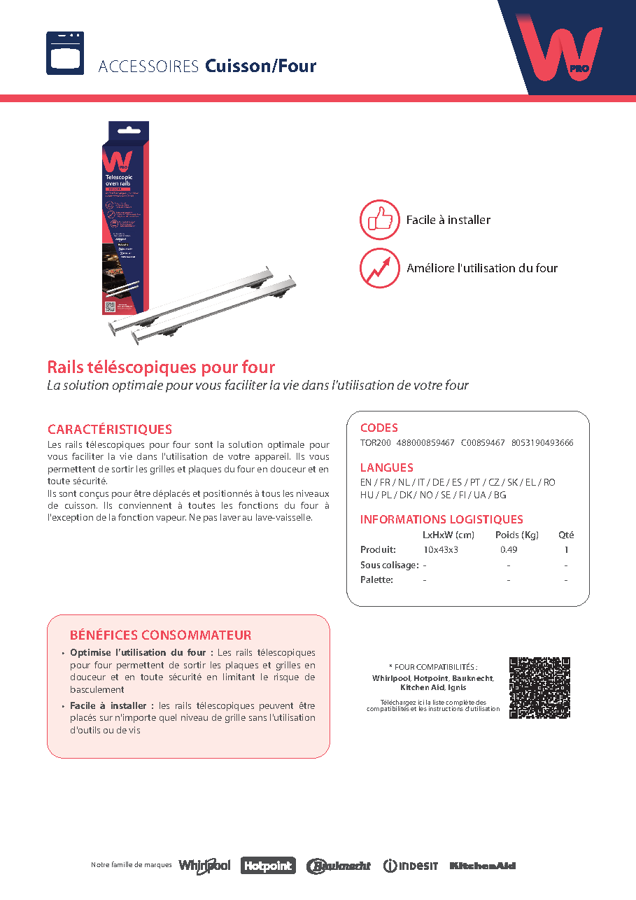 Fiche technique fournisseur